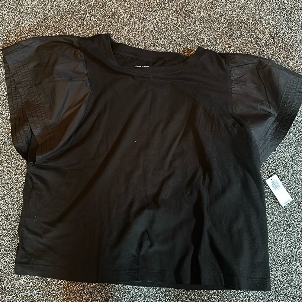 Old navy size large short sleeved black blouse